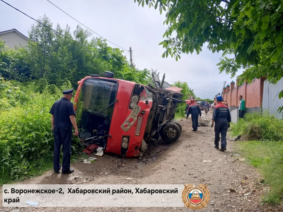 23 человека пострадали при опрокидывании автобуса в Хабаровском крае Фото: ГАИ Хабаровского края