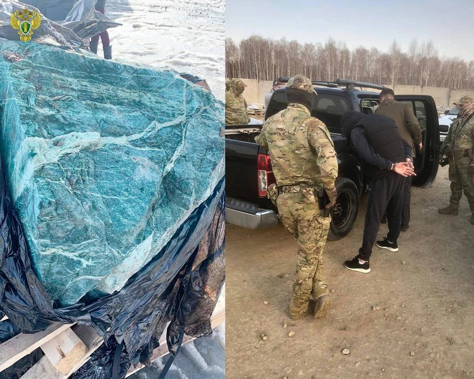 Обвиняемые планировали провезти через границу 10 тонн нефрита. Фото: Уральская транспортная прокуратура