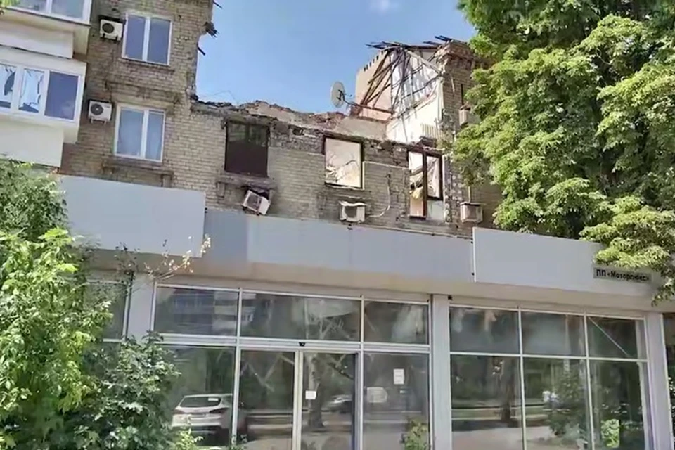 В Донецке восстановят дом, поврежденный обстрелом ВСУ. Фото: Пушилин/ТГ