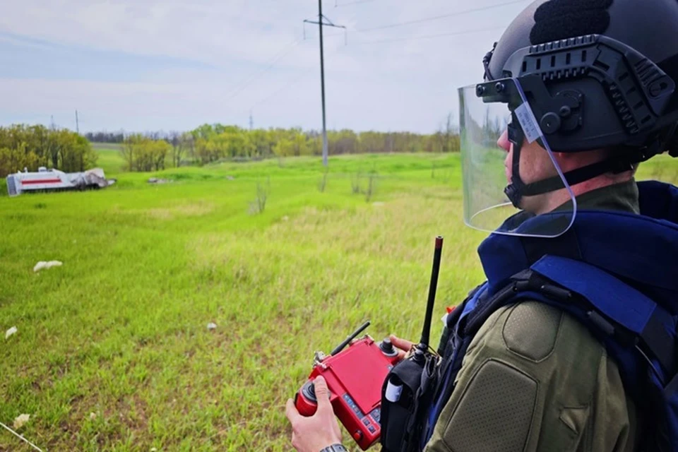 Более 220 взрывоопасных предметов саперы МЧС за сутки выявили и уничтожили в ДНР. Фото: МЧС России по ДНР