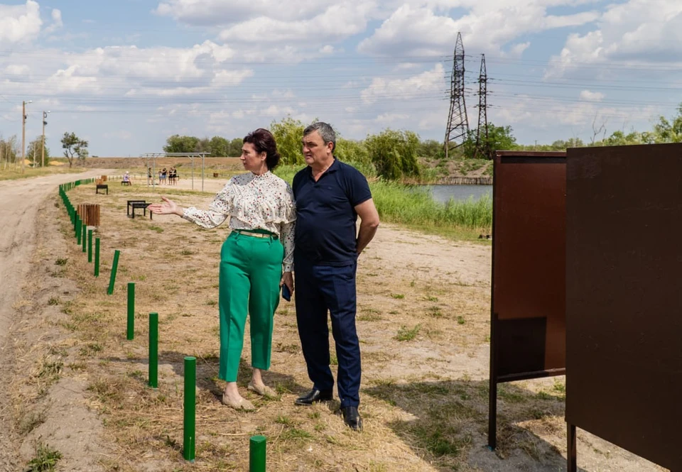 На озере проводят благоустройство. Фото - тг-канал Сергея Золотарева