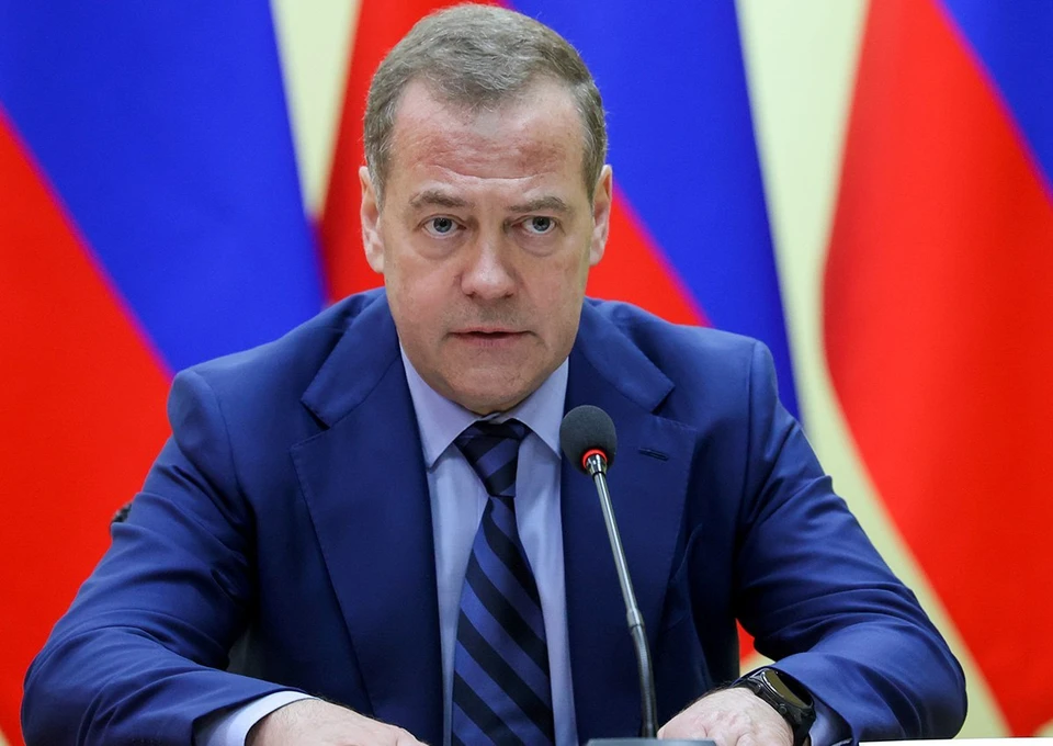 Меведев указал на возможность повторения Чернобыльской трагедии в случае атак на ядерные объекты на Ближнем Востоке. Фото: Екатерина ШТУКИНА/POOL ТАСС