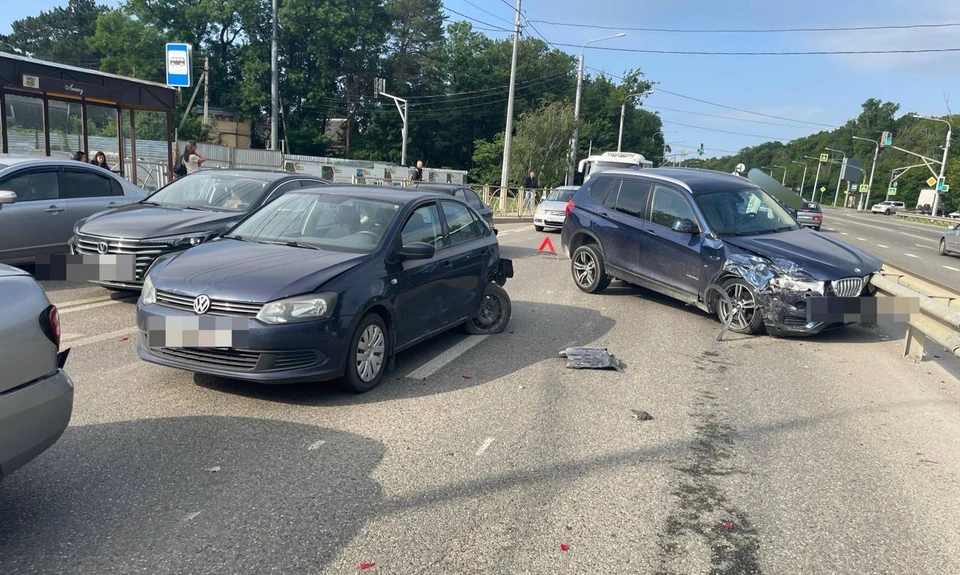 Юго-запад Ставрополя встал в пробках из-за аварии на Западной Обходе. Фото: Госавтоинспекция Ставрополья