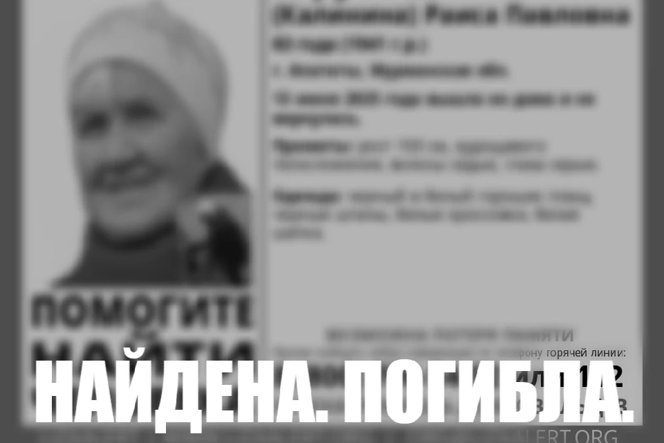 Бабушку искали с 13 июня. Фото: vk.com/la_murmansk