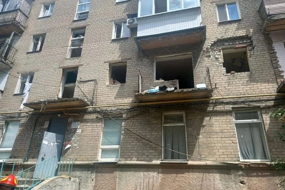 В результате взрыва газа многоквартирный дом получил серьезные повреждения. Фото: Минстрой ДНР