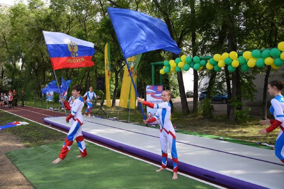 В Новокузнецке открыли новую спортивную площадку по проекту «Твой Кузбасс — твоя инициатива».