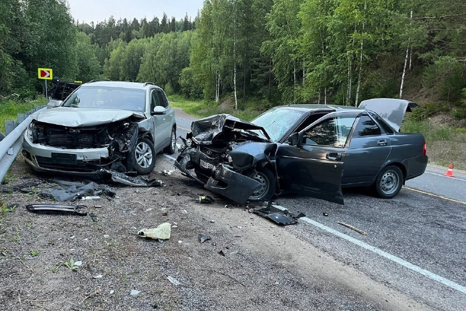 В Красноярском крае в результате ДТП пострадали пять человек. Фото: МВД