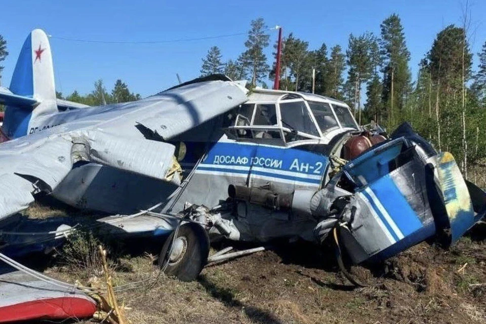 В Забайкалье самолет АН-2 совершил жесткую посадку. Фото: Восточно-Сибирская транспортная прокуратура.
