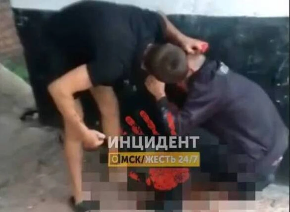 Фото: скриншот видео телеграм-канала «Инцидент Омск».