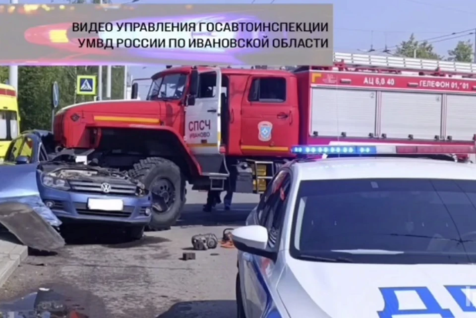 В Иванове произошло смертельное ДТП. ФОТО: Госавтоинспекция Ивановской области
