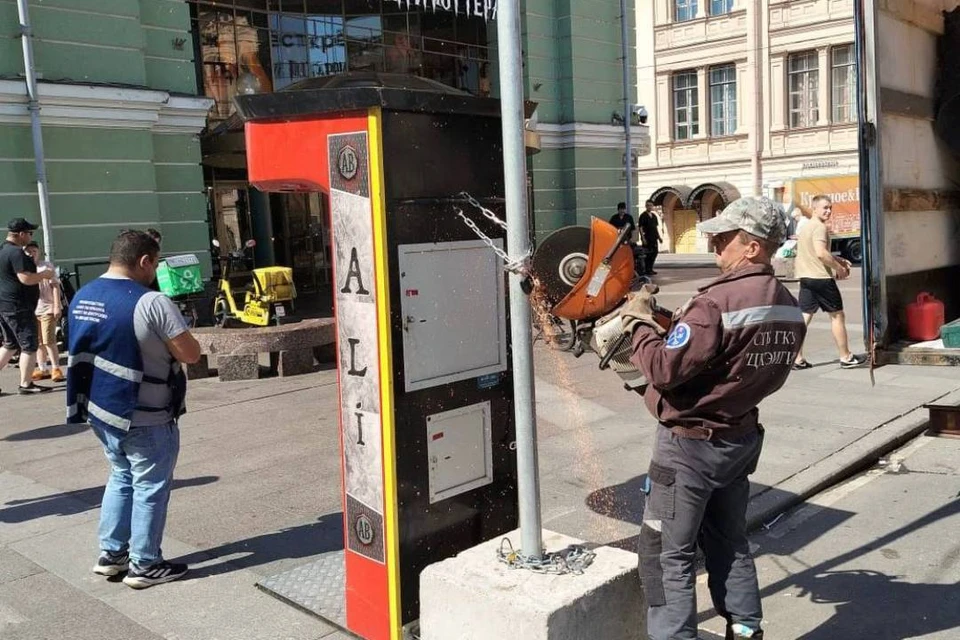 10 силомеров убрали из центра Петербурга. Фото: пресс-служба ККИ.