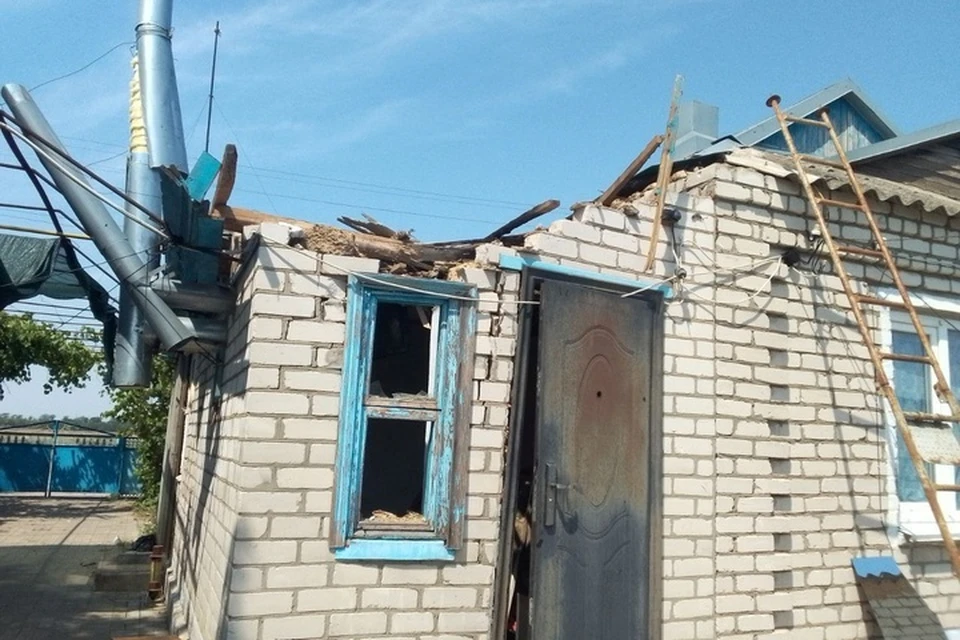 Обстрелами ВСУ 13 июля повреждены дома, подожжены леса, ранены херсонцы. Фото: тг-канал Владимира Сальдо