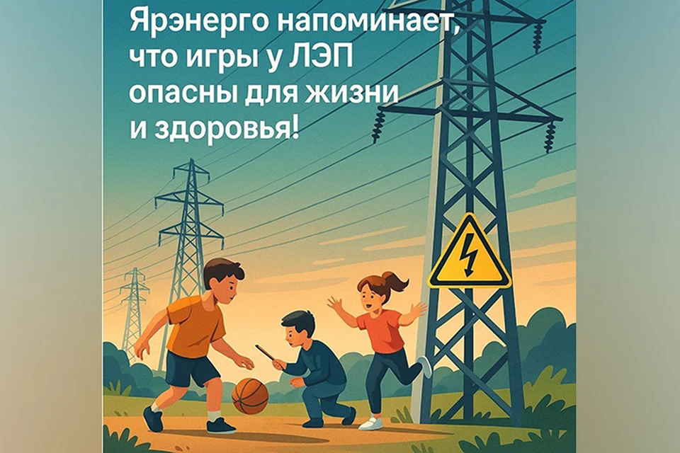 Важно соблюдать правила электробезопасности. Изображение предоставлено пресс-службой ПАО «Россети Центр – Ярэнерго».