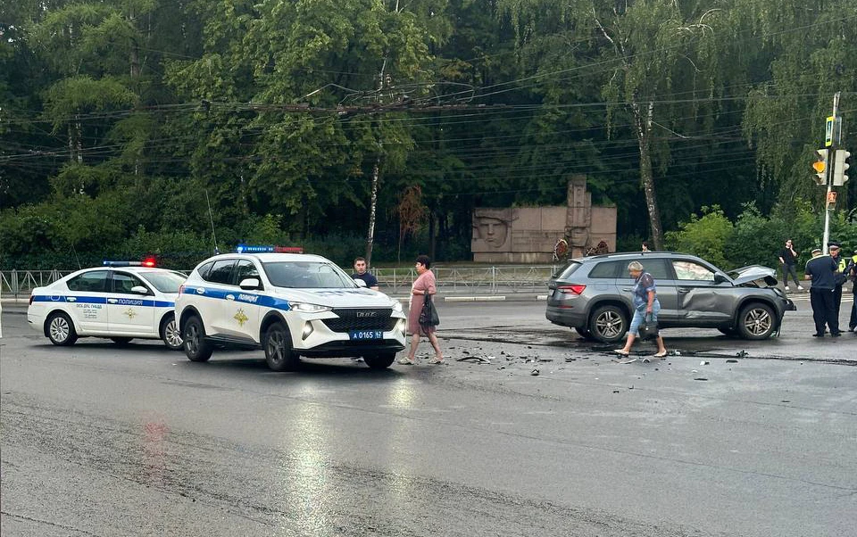 Фото с места ДТП.
