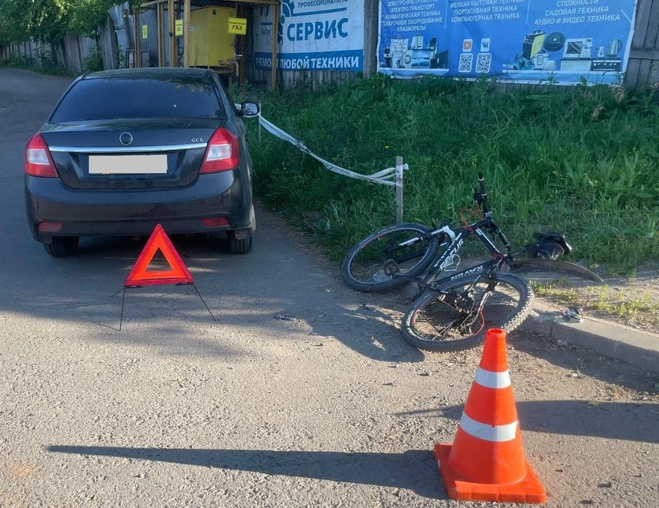 В результате инцидента велосипедист получил травмы. Фото: ГАИ по Кировской области