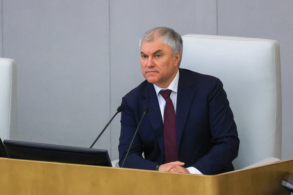 Спикер Госдумы Вячеслав Володин