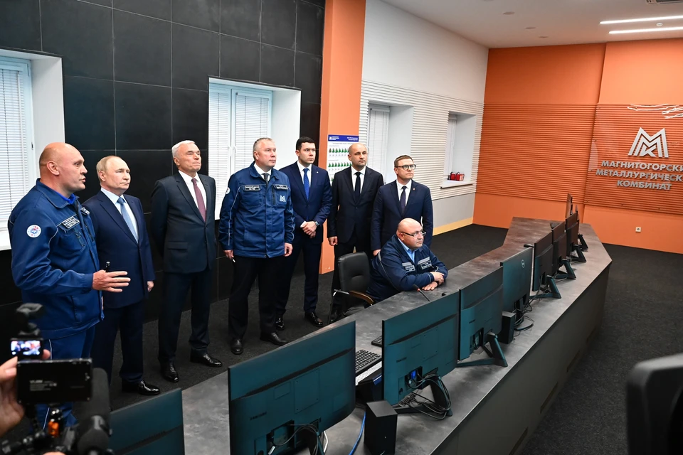 Президент на ММК. Фото: Людмила Ковалева