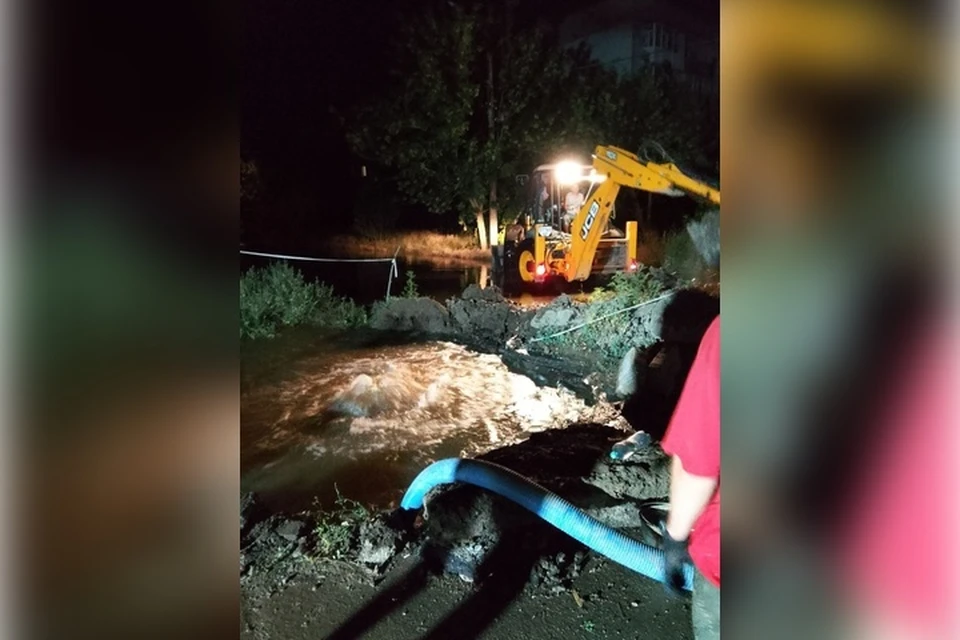 В Бердянске устранен порыв на водоводе. Фото: администрация Бердянска