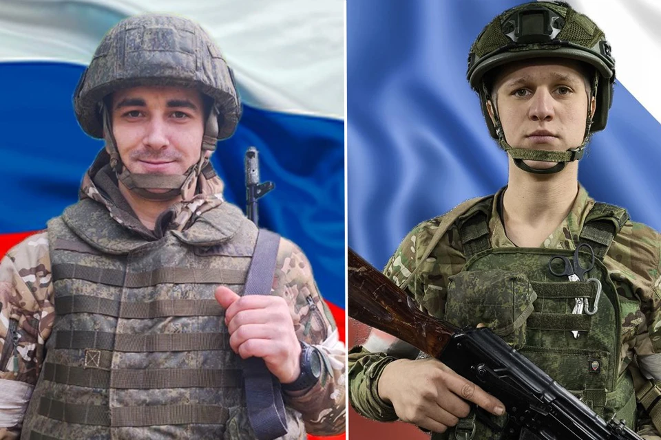 Гвардии рядовой Сергей ШЕНЦЕВ и сержант Никита ФИЛАТОВ