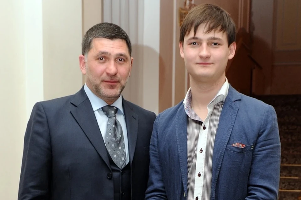 Сергей Пускепалис и его сын Глеб