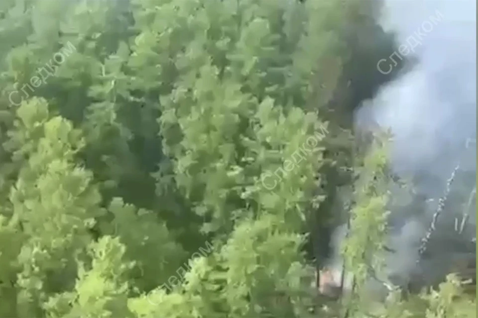 В Амурской области потерпел катастрофу самолет Ан-24 авиакомпании «Ангара». Фото: СК РФ