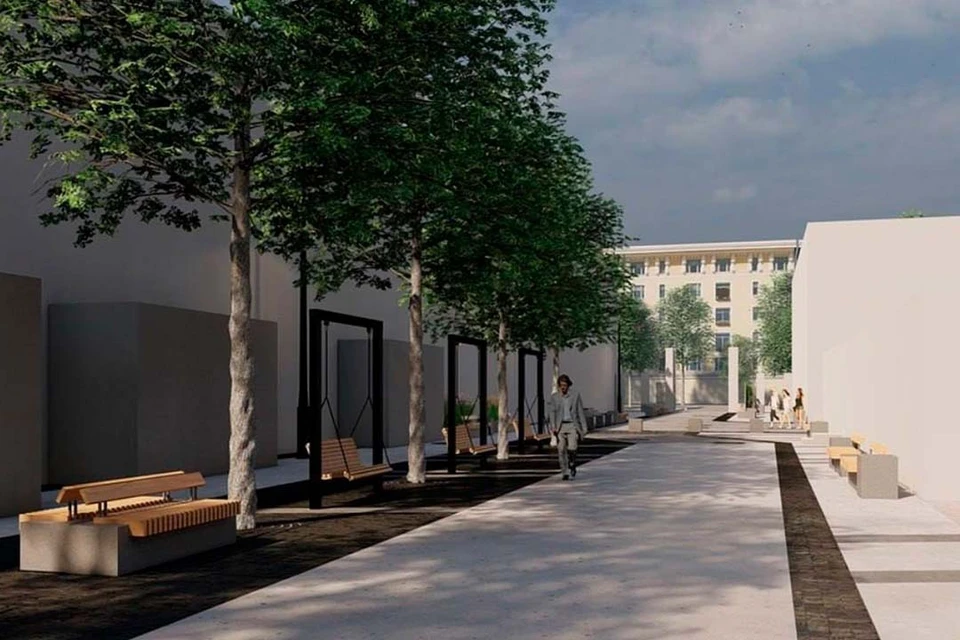 Территория станет полностью пешеходной. Фото: ГАТИ