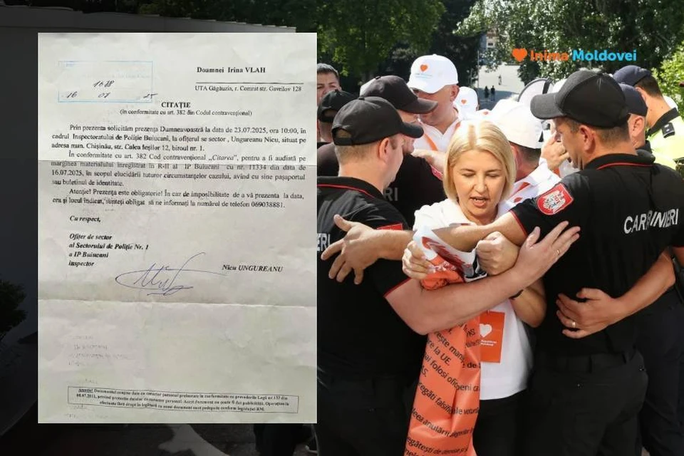 Так выглядит демократия по-пасовски: за мирный протест - допрос в полиции. Фото: соцсети