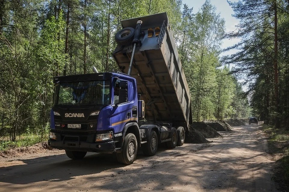 В Рыбинске делают дорогу к лагерю.