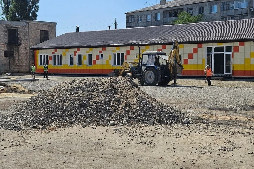 В ЛНР возводят модульный оздоровительный лагерь «Казачок». ФОТО: ТГ-канал Ольги Бас