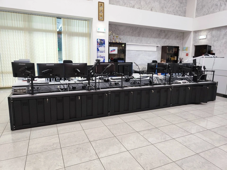 Новый диспетчерский стол. Фото: пресс-служба станции