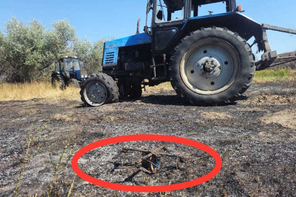В Голопристанском округе дрон-камикадзе ВСУ атаковал лесников, тушивших пожар Фото: Минприроды ХО