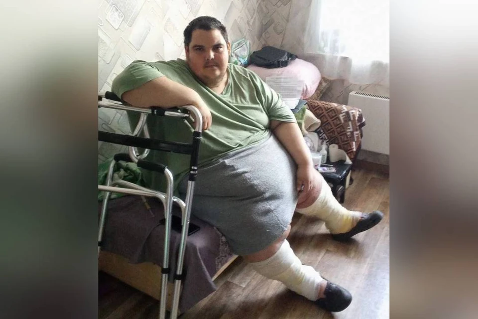 Нижегородец Вячеслав К. весит 216 кг, ему необходимо лечение.