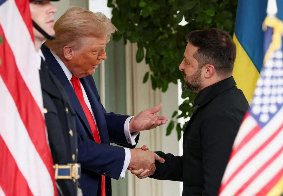 Президент США Дональд Трамп и Владимир Зеленский