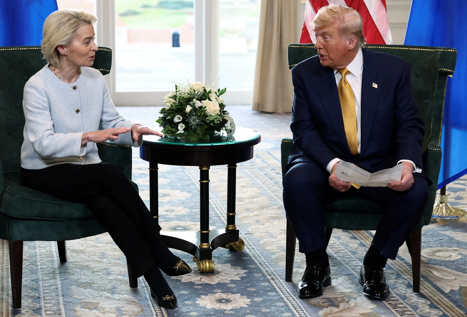Трамп прервал фон дер Ляйен во время обвинений в адрес РФ