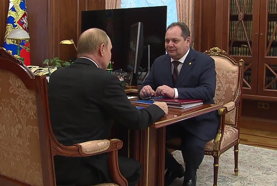 Президент России Владимир Путин встретился с врио главы Коми Ростиславом Гольдштейном.