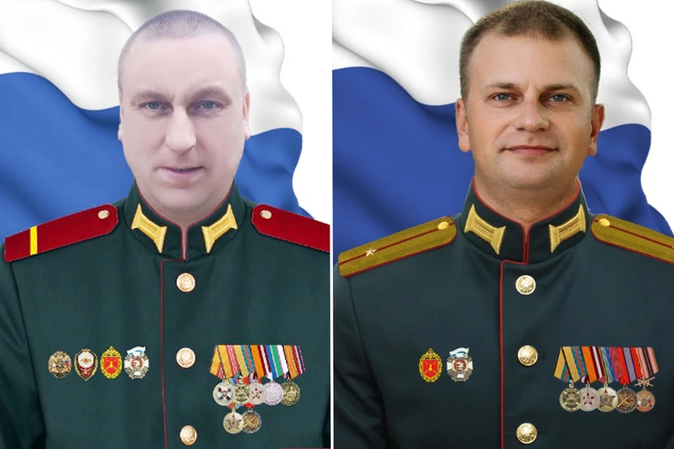 Гвардии рядовой Александр Поздеев и Гвардии младший лейтенант Сергей Колчанов