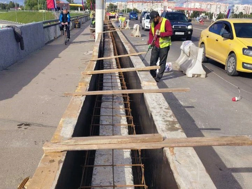 В Туле идёт ремонт подпорных стенок на трёх ключевых мостах.