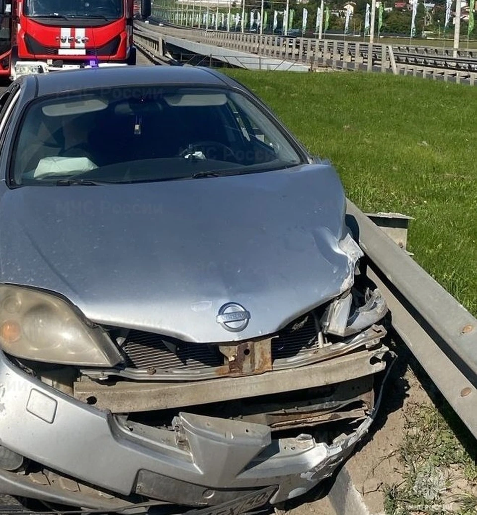 ДТП с участием КамАЗа и Nissan вызвало многокилометровую пробку в центре Калуги.