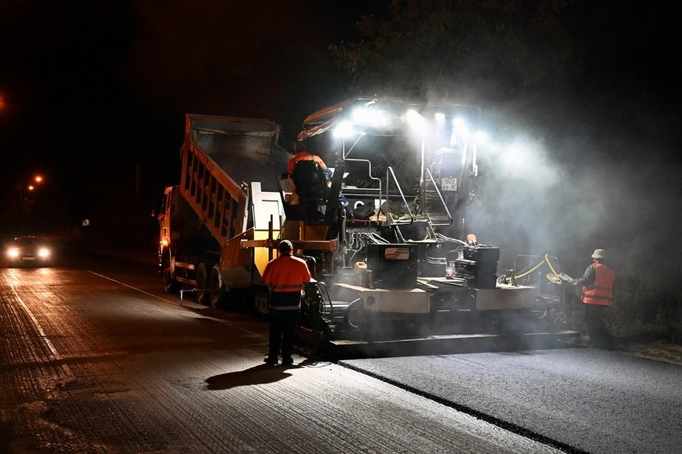 До конца сентября в Донецке завершат ремонт дороги по улице Кирова. Фото: ТГ/Пушилин