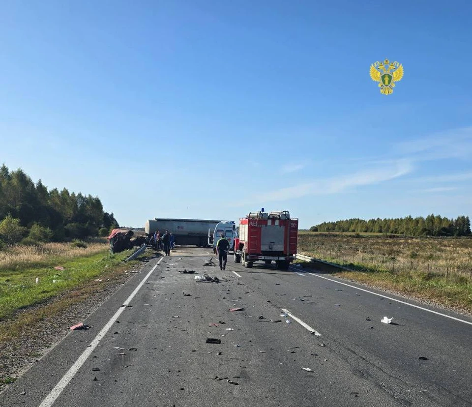 Пять человек погибли в массовом ДТП в Калужской области Фото: Прокуратура Калужской области
