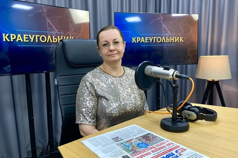 Лилиана Егорова в студии радио КП
