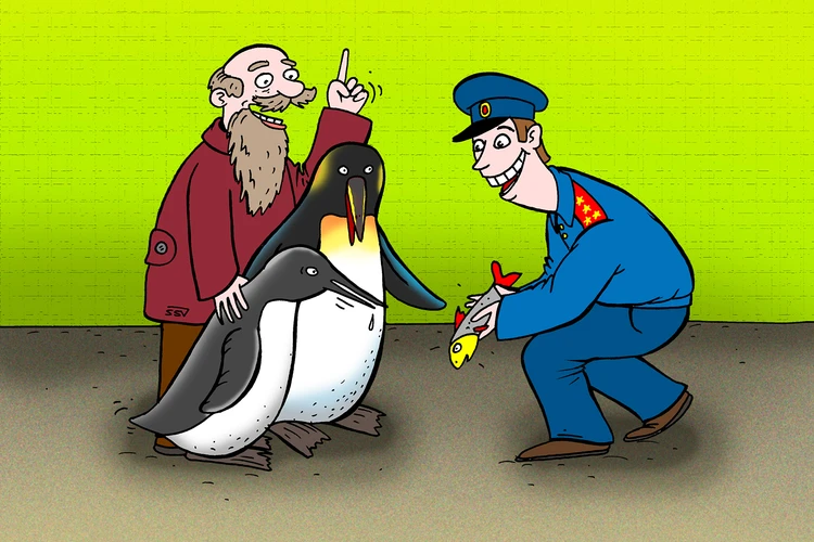 Дело пингвинов: Разгадай рисунок-детектив