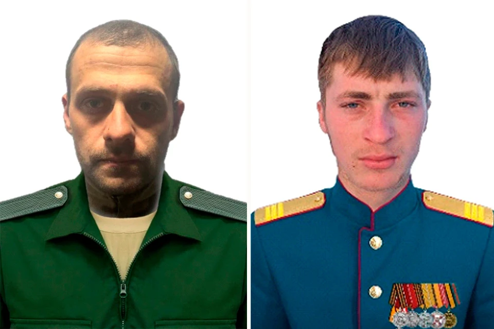 Рядовой Никита Суровцев и сержант Станислав Бобрик