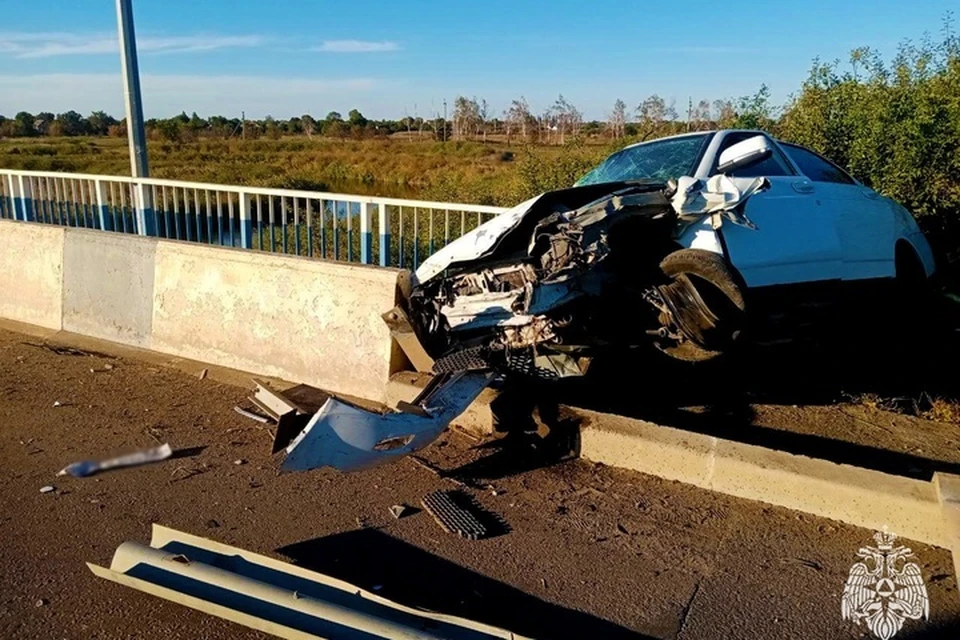 Авария случилась у Приморска. Фото: ГУ МЧС России по Запорожской области