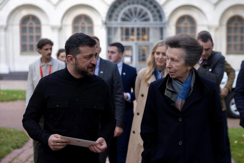 Британская принцесса Анна навестила Зеленского в Киеве