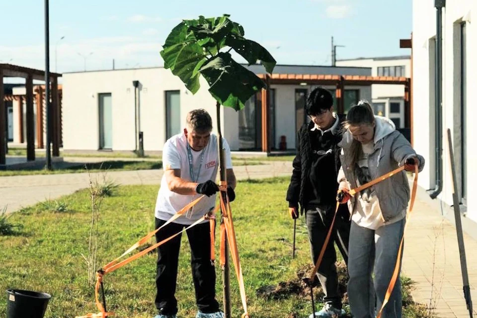 В «Счастливцево» высадили аллею «Героев Херсонщины» Фото: администрация Херсонской области
