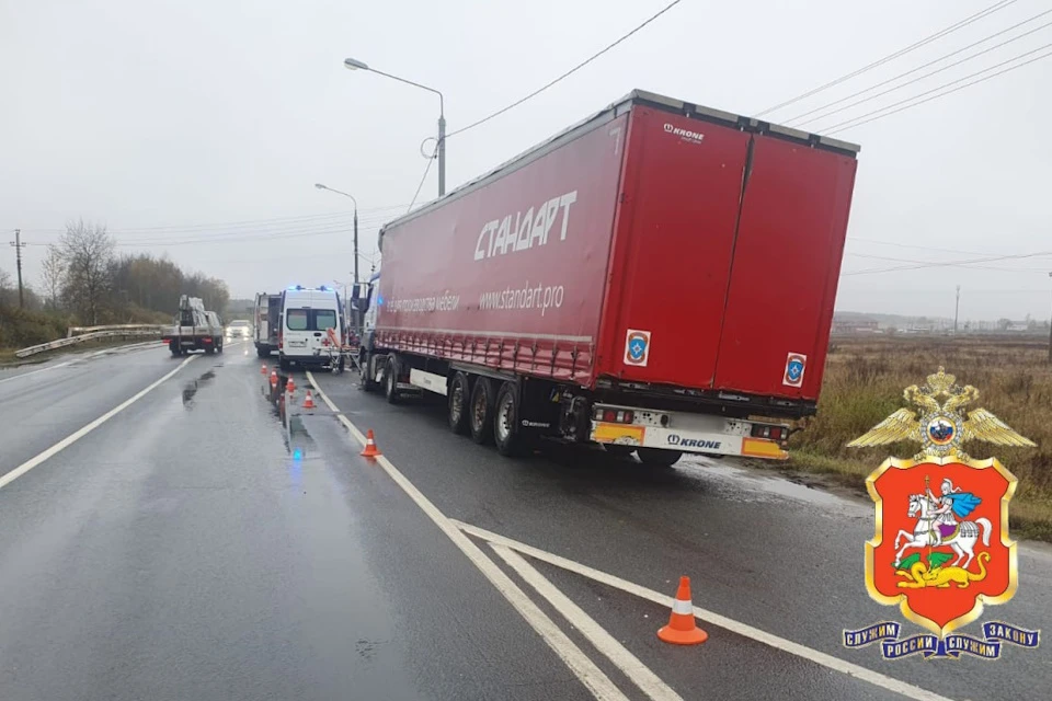 В Орехово-Зуеве иномарка протаранила грузовик Фото: ГУ МВД России по Московской области