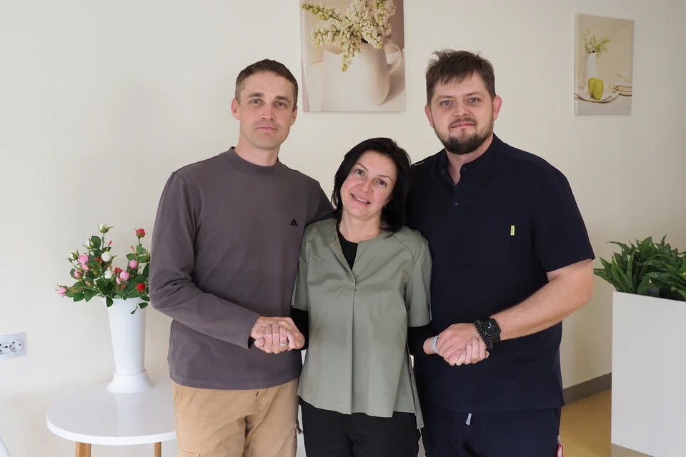 Михаил Курносов, Ирина Утьманова и Павел Ерахтин. Фото: Красноярская краевая больница