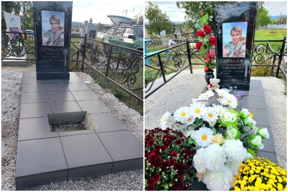 Могила Леокадии Переваловой в Белогорске. Фото: Дмитрий Перевалов/Vk