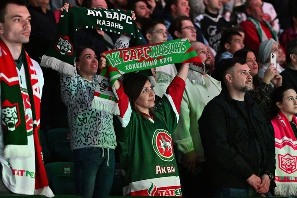 В настоящее время «Ак Барс» занимает второе место в турнирной таблице Восточной конференции. Фото: ХК «Ак Барс»